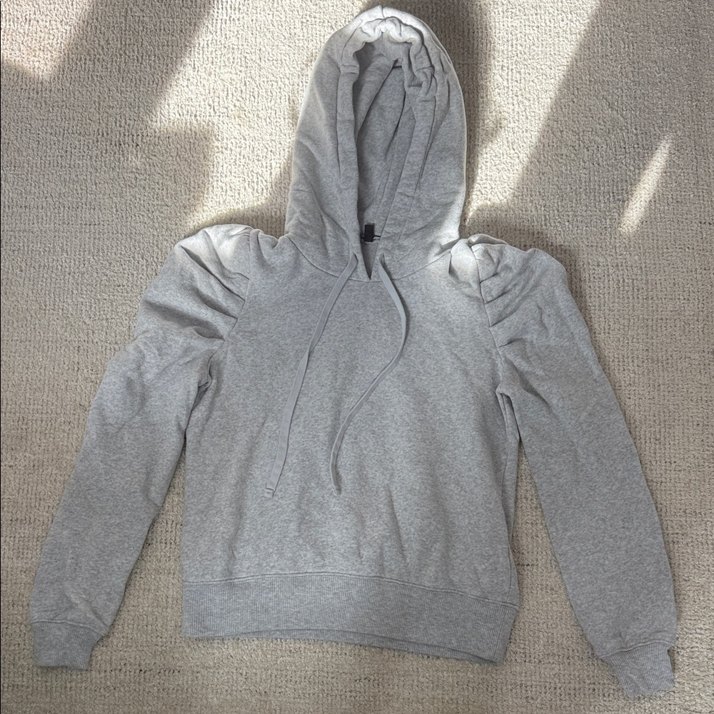 Express Gray Hoodie Sweatshirt